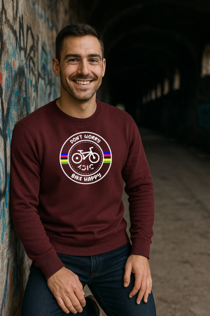 Sudadera Granate Bike Happy